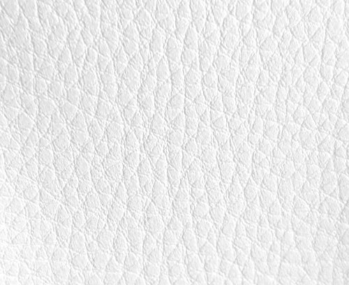 HAPPERS Polipiel para Tapizar 1 Metro con Ancho 140cm. Venta de Polipiel por Metros Luna Color Blanco