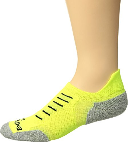 Thorlos Experia Unisex Xctu Thin Cushion Running No Show Socks - yellow - Large