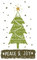 Vinyl-Aufkleber, Motiv: Peace and Joy Merry Christmas, für Telefon, Laptop, Fenster, dekorativer Aufkleber (extra groß – 64 x 40 cm)