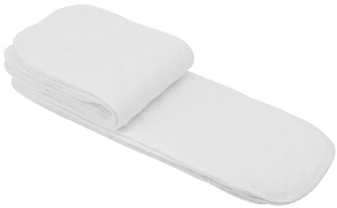 Stoffwindel Saugeinlagen Baumwolle für Neugeborene Babys Kleinkinder Waschbar Wiederverwendbar 10Pcs(Insertar 3 capas)