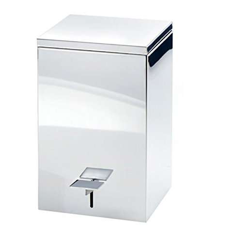 TE 70 Softclose Pedaleimer/Treteimer, edelstahl poliert LxBxH 20x20x32cm Softclose Funktion