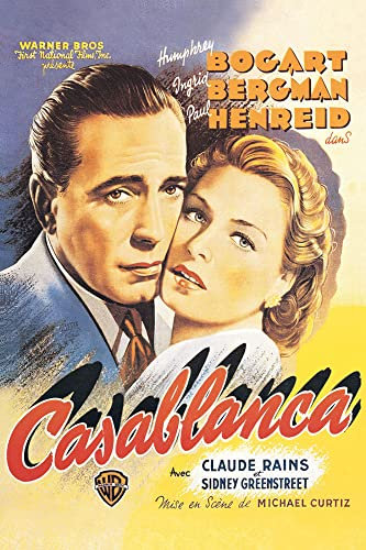 Casablanca - Bogart, Bergman, Henreid - Filmposter Druck 61x91,5 cm