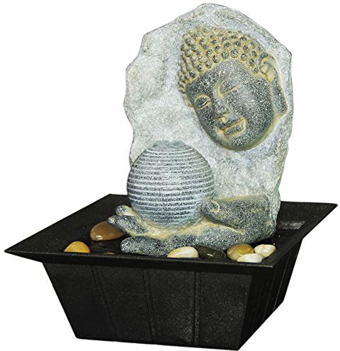 WATSONS Buddha Plaque Tabletop Indoor Fountain/Water Feature with Pebbles
