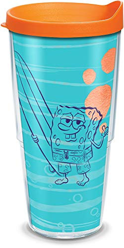 Tervis Nickelodeon™ SpongeBob Schwammkopf Made in USA doppelwandiger isolierter Becher hält Getränke kalt und heiß, 680 ml, Surf