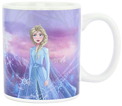 Paladone 2 Mug Chauffant sous Licence Officielle La Reine des Neiges Collectible | Boissons Chaudes sensibles Couleur et Design | Magic Color Change Tasse à café, thé, Multicolore, 300 ML