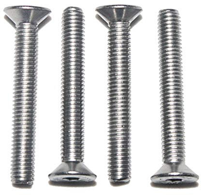 Lot de 5 vis à tête fraisée en acier inoxydable DIN 7991 - M8 x 65 mm - Tête fraisée à six pans creux A2 V2A VA