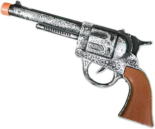 KarnevalsTeufel Western Revolver Spielzeugpistole Polizei Rollenspiel Sheriff Wilder Westen Karneval (Western Revolver 1)