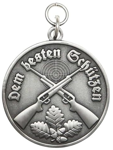 Deitert Medaille - Dem besten Schützen Altsilber