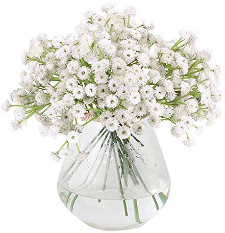 VINFUTUR 3 Bündel Kunstblumen Gypsophila Künstliche Blumensträuße Blumenarrangement für Basteln Hochzeit Party Homedeko