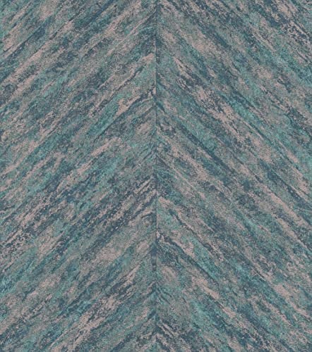 Rasch Tapeten Vliestapete (Grafisch) Türkis rosa 10,05 m x 0,53 m Linares 617542