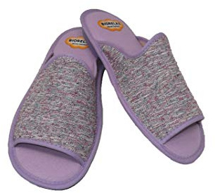 Zapatilla de Estar por casa/Mujer/Biorelax/Material Empeine: Téxtil/Color Lila/Suela de Goma Antideslizante/Cámara de Aire