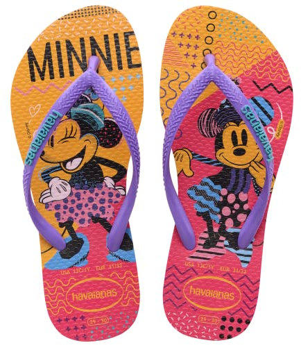 Havaianas Slim Disney Cool, Infradito Bambina, Rosa (Flusso Rosa), 27/28 EU