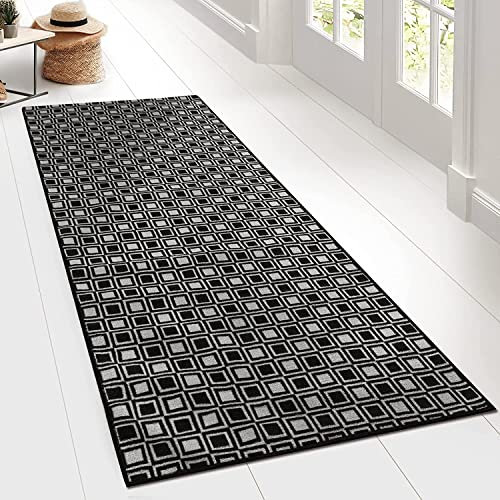 Teppichläufer Naas - Läufer für Küche, Flur & Wohnraum - Feinschlingen Teppich - rutschfest & antistatisch - Küchenläufer Flurteppich Flurläufer (80 x 250 cm)