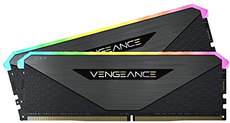Corsair Vengeance RGB RT 16GB (2 x 8 GB), DDR4 3600MHz C18 Memoria per Desktop (Illuminazione RGB Dinamica, Ottimizzato per AMD 300/400/500 Series, Compatibile con Intel 300/400/500 Series), Nero
