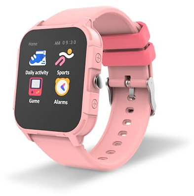 Smartwatch DCU Tecnologic Junior pour Les Enfants de 7 à 14 Ans Rose