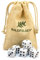 6, 12, 20, 30 oder 50 hochqualitative Würfel von Waldfelsen® Standardgröße 16 mm Acrylwürfel Knobel Spielwürfel Dice 6-seitig sechsseitig Spielzubehör Set mit Stoffbeutel (Weiß, 6 Stück)