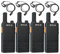Retevis RT622P Walkie Talkie Wiederaufladbar Profi PMR Funkgerät mit Headset, 15mm Ultra-dünn, 1620mAh Akku USB C, VOX, Leicht Walkie Talkies 4er Set für Restaurant (4 Stück, Schwarz)