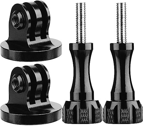 Adattatore Camera Treppiede in Alluminio Adattatore Treppiede 1/4 di Pollice Filettatura per GoPro GoPro Max GoPro Hero 10/9/8/7/6/5 Session 3+ 3 2 1 DJI Osmo Xiaoyi Fotocamera in Movimento(2 Pezzi)