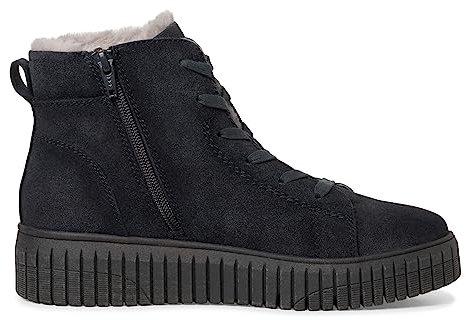 Jana Damen Winterstiefeletten ohne Absatz Winter Gefüttert Weite H Mehrweite, Blau (Navy), 36 EU