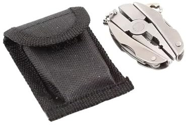 Pinze Multiuso 7 in 1 per Tartarughe, Portachiavi Pieghevole in Acciaio Inox, Mini Pinza Multifunzione per Pesca All'aperto e Campeggio
