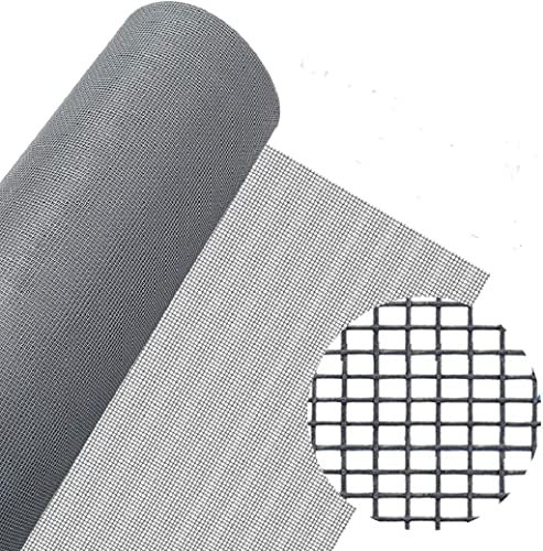 AWITALIA- RETE ricambio zanzariera FAI DA TE in FIBRA DI VETRO 18/16 Misura LARG.cm.150 x ALT. cm.250 Resistente Raggi UV colore GRIGIA Non Sfilaccia al taglio, resistente alla muffa caldo e al freddo