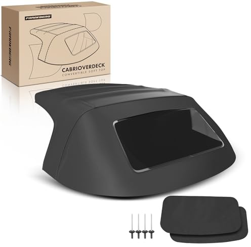 Frankberg Cabrioverdeck Softtop Verdeckbezug Schwarz 0010 | Kompatibel mit Barchetta 183