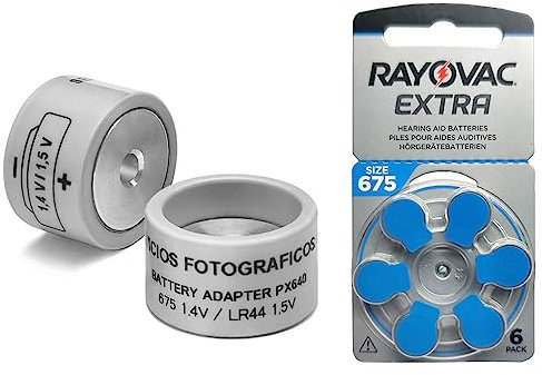 2 x Adapter PX640 + 6 x Batterien 675