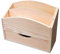 Wooden World – Briefhalter aus Holz, Briefumschlaghalter Werbeprospekte Aufbewahrung mit Schublade