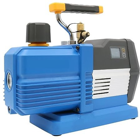 Vakuumpumpe Vakuumpumpe, High-Limit-Digitalanzeige Intelligente Vakuumpumpe VRP-8Di 8L 0,55 kW 14,4 M3/h for große Klimaanlage R32/1234YF Leicht zu tragen