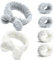 6 Stück Elastisches Bowknot Haarbänder,Spa Gesicht Cosmetic Stirnband Handgelenk Waschbänder Set,Haarband Kosmetik Ohren,Makeup Haarbänder Elastic,für Mädchen Waschen des Gesichts & Abschminken
