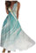 Robe Fluide De Soirée Longue - Robe Femme Ete Mi-Longue - Plage, Violette, Blanche Dentelle, Fleurie, Vert - Taille M