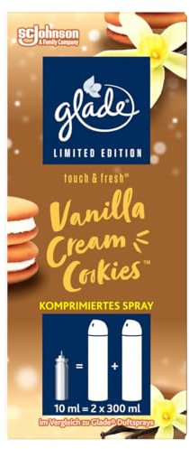 Glade Touch & Fresh Minispray Nachfüller, Vanilla Cream Cookies, 1er Pack (1 x 10 ml)