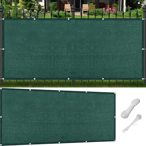 Tenda da Sole per Esterno 300 x 600 cm Rettangolare Protezione Raggi UV Tende da Sole Respirante Antivento Prova di Sole per Auto Cane Serra Giardino Pergola, Verde Scuro