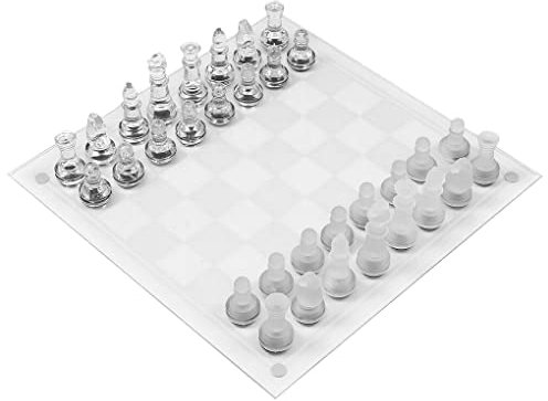 BEALIFE Juego de ajedrez de Cristal con Tablero de ajedrez, Juego Interactivo para niños, Suministros educativos, Regalos de cumpleaños, centros de coleccionables