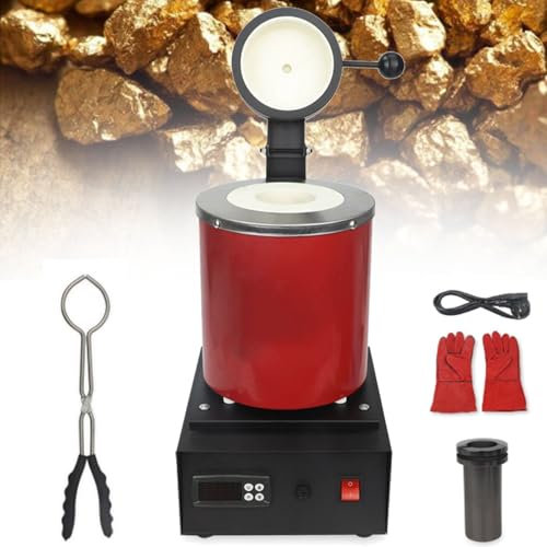 Machine de four de fusion numérique automatique, four de fusion d'or, four de fusion de coulée de raffinage for le raffinage de la coulée de métal, le recyclage de la fusion de l'or, du cuivre, de l'a