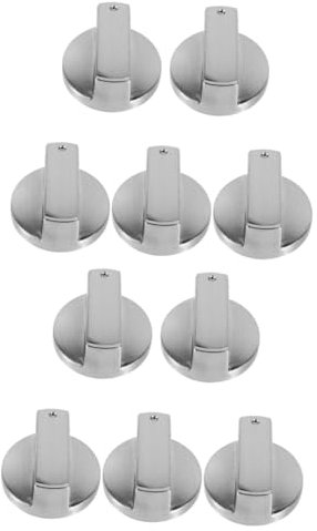OSALADI 2sets Aeg Cooker Knobs Replacement Easy Install Gas Stove Knobs for Ovens Modern Design 5pcs*2