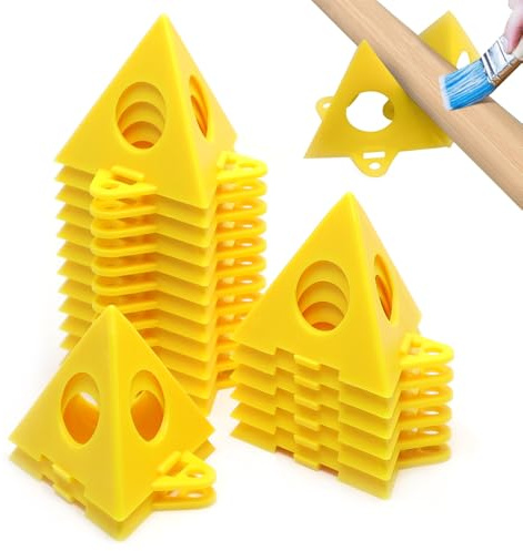 lyualma 25 Pièces Triangulaires Cônes de Peinture Support de Pyramide de Peintre Supports Pyramidaux Triangulaires Mini Cône Peinture Supports pour Peinture, Travaux Manuels