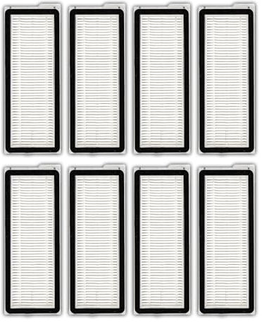 (8 pièces) QV 35A QV 35S Filtres HEPA de rechange pour Roborock QV 35A, QV 35S, Qrevo S, Qrevo Pro, Qrevo MaxV, Qrevo Plus, Qrevo Edge, Qrevo Curv, kit d'accessoires filtre (NE CONVIENT PAS AU Q Revo)