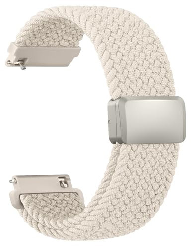 Vancle Nylon 20mm Uhrenarmband Damen Herren, Smartwatch Armband 20mm Sport Gewebtes Ersatzarmbänder mit Einstellbar Magnetverschluss und Schnellverschluss Armbänder für Damen Herren