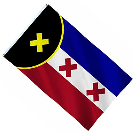 Happyyami Polyester Hängeflagge 90x150cm Lebendige Farbe Mit Doppellöchern Bar Party Dekoration Vereinsflagge Robust Langlebig