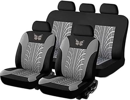 Auto Sitzbezüge Set FüR Fo-rd Focus St Mk4 Focus Mk2 S Focus MK2 MK3 MK4 Focus MK2 2000-2024, Vorne Hinten Autositz Schonbezug Sets Atmungsaktiv Innenraum Zubehör, C/Grey