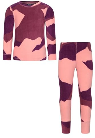 Mountain Warehouse Polar Fleece Kids Base Layer Set - Isotherm Fabric, Warm & Cosy Top, Boys & Girls - Autumn Winter, Outdoors, Travelling & Hiking