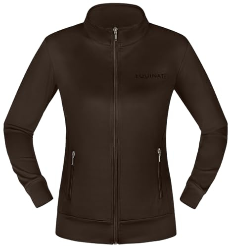 Equinate Damen Reitjacke Breeze - leichte Stretchjacke mit Reißverschlusstaschen - atmungsaktiv elastisch und funktional - ideale Sommer- und Übergangsjacke für Reitsport und Freizeit