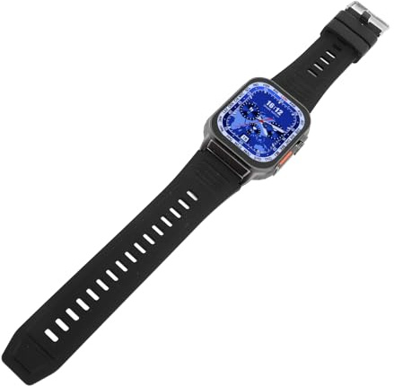 Dpofirs 2,01-Zoll-Smart-Sportuhr, Verschiedene Sportmodi und Immer auf Dem Bildschirm Angezeigte Uhr Zum Klettern und Radfahren (Black)