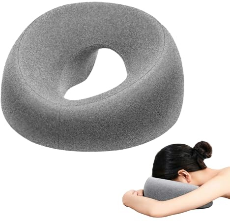 U-förmiges Memory-Schaum Massage Gesichtskissen mit Kopfloch Kopfstütze | Für Spa, Salon, Massagebett und Büro Entspannung