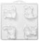 World Of Moulds 4 Hohlraum, niedliche Maus Seife/Bath Bomb Form (5 Stück)