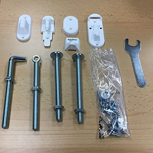BabyDan Range of Stair Gates Spare Fitting Kits (BabyDan No Trip Wood Fittings Kit)