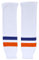Sherwood Kinder SCHANNER Eishockey Stutzen New York Hockeystutzen, Weiß/Orange/Marine, Junior