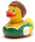 Duckshop I Bayerin Badeente I Quietscheente I L: 8 cm I inkl. Quietscheentchen-Schlüsselanhänger im Set I Geschenk Bayern I Präsent Oktoberfest