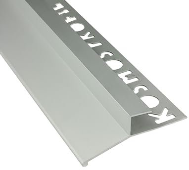 Alu Balkon Terrasse abtropf Profil Fliesenschiene Profil Schiene silber L300cm Q-Profil 10mm